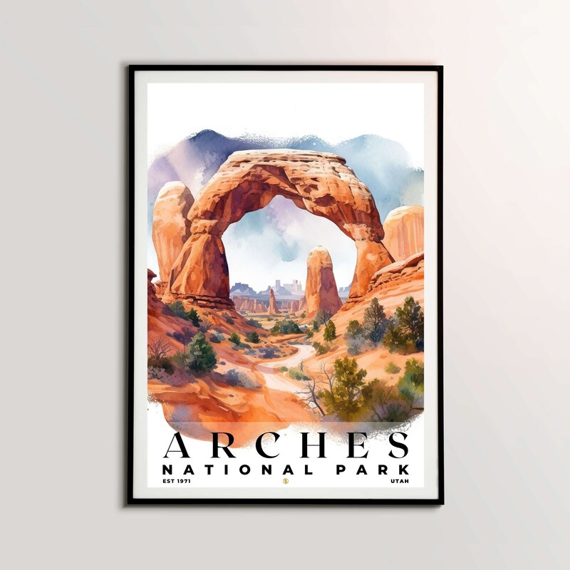 Arches National Park Poster, Travel Art, Office Poster, Home Decor | S4